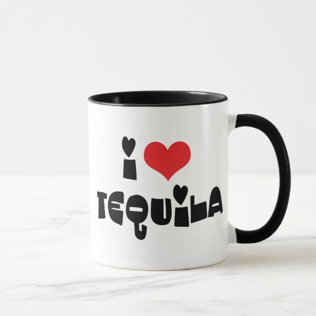 I Love Heart Tequila Mug (Right)