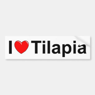 I Love (Heart) Tilapia Bumper Sticker