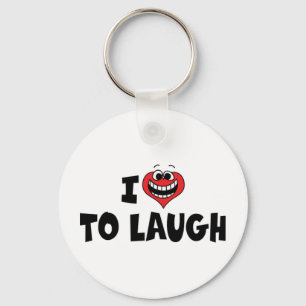 I Love Heart To Laugh - Comedy Lover Key Ring
