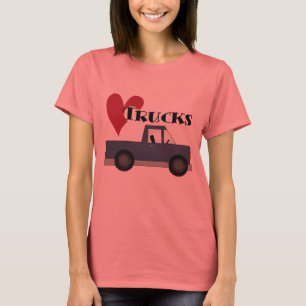 I Love (heart) Trucks Tshirts and Gifts