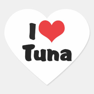 I Love Heart Tuna Sticker