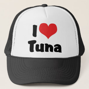 I Love Heart Tuna Trucker Hat