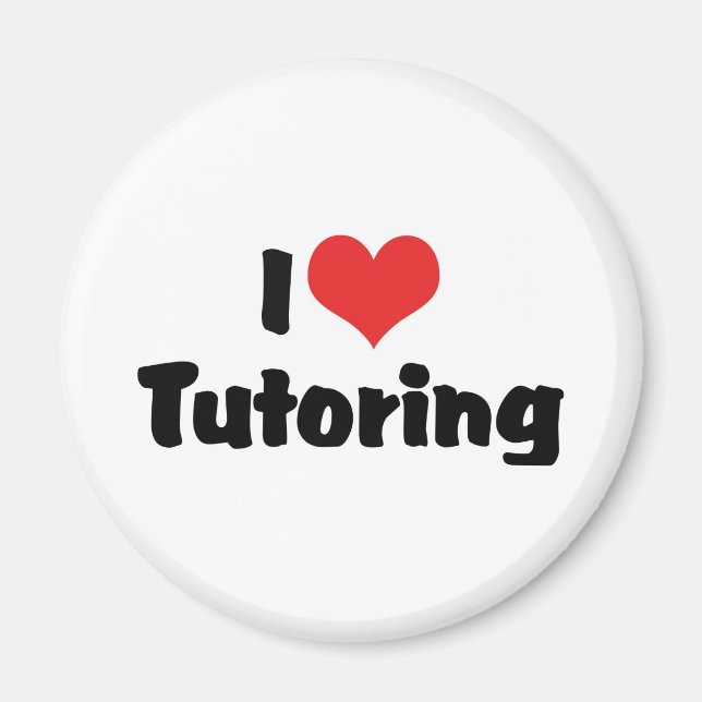 I Love Heart Tutoring Magnet (Front)