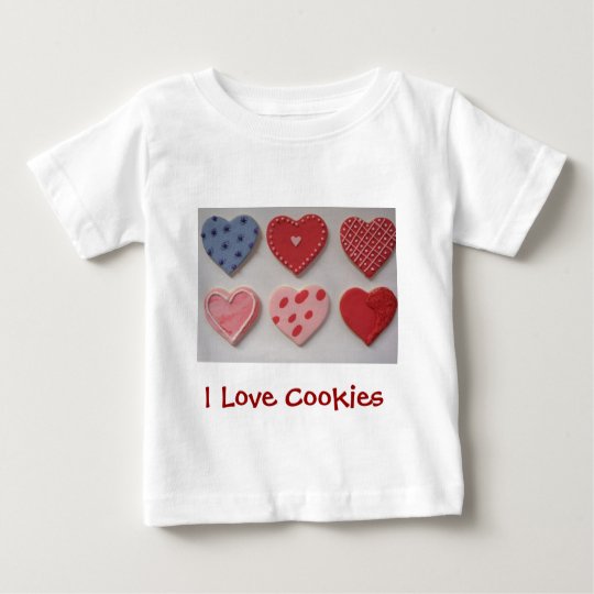 I Love Heart Valentine Cookies Baby T-Shirt