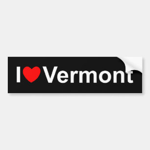 I Love (Heart) Vermont Bumper Sticker