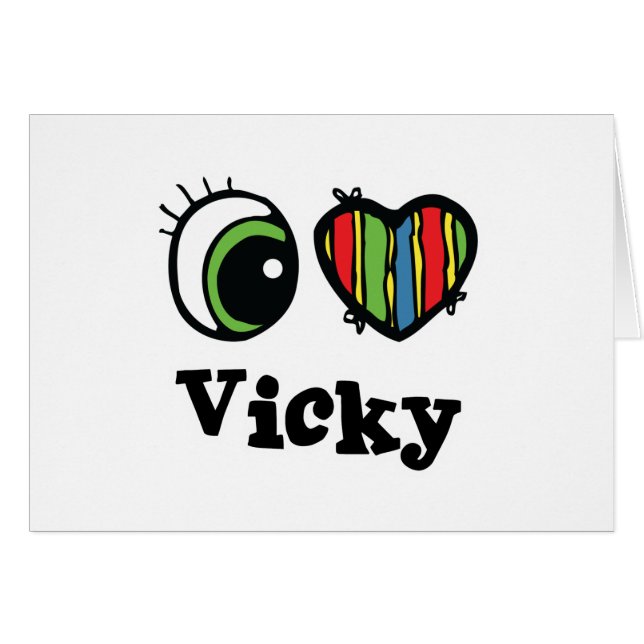 I Love (Heart) Vicky (Front Horizontal)