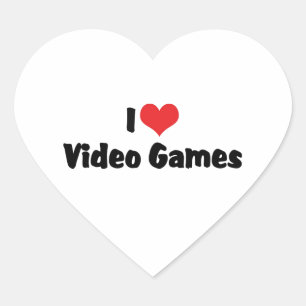 I Love Heart Video Games - Video Game Lover Sticker
