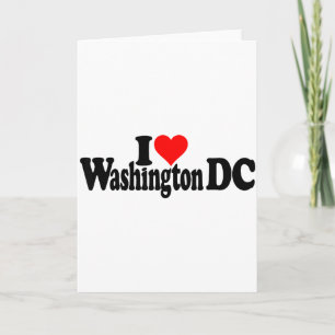 I Love Heart Washington Dc District Of Columbia _1 Card