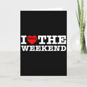 I Love Heart Weekend Funny Camping Couple Gifts Va Card