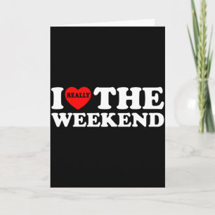 I Love Heart Weekend Funny Camping Couple Gifts Va Card