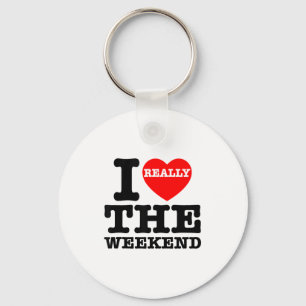 I Love Heart Weekend Funny Camping Couple Gifts Va Key Ring