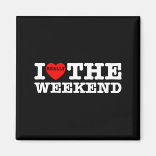I Love Heart Weekend Funny Camping Couple Gifts Va Magnet