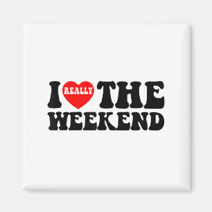 I Love Heart Weekend Funny Camping Couple Gifts Va Magnet