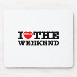 I Love Heart Weekend Funny Camping Couple Gifts Va Mouse Mat