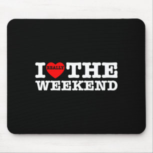 I Love Heart Weekend Funny Camping Couple Gifts Va Mouse Mat