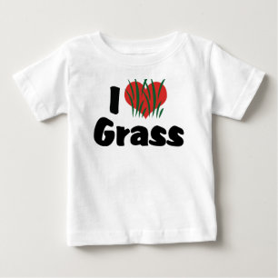 I Love Heart Wheatgrass - Juicing Healthy Living Baby T-Shirt