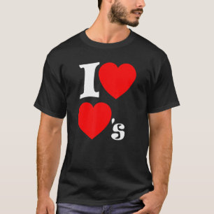 I Love Hearts Likes For Vloggers Social Media Crea T-Shirt