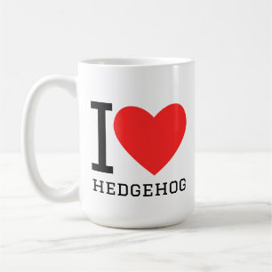 I love hedgehog coffee mug