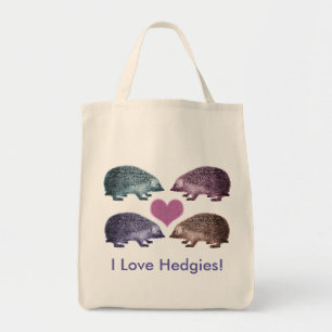 I Love Hedgies! - Four Adorable Hedgehogs Tote Bag