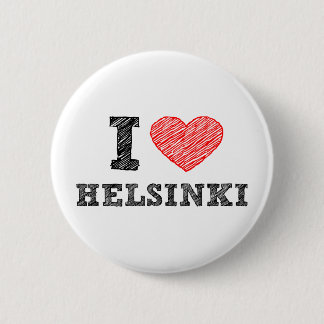 I Love Helsinki 6 Cm Round Badge