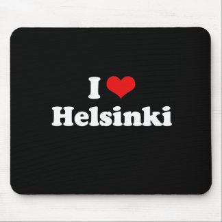 I Love Helsinki Tshirt White Tshirt Mouse Mat