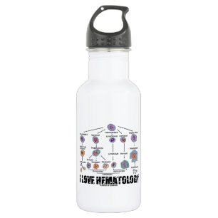 I Love Hematology (Blood Cell Lineage) 532 Ml Water Bottle