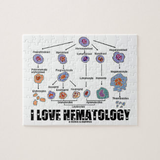 I Love Hematology (Blood Cell Lineage) Jigsaw Puzzle