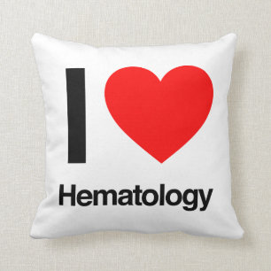 i love hematology cushion