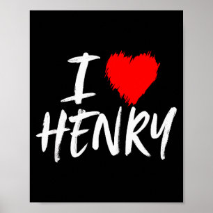 I Love Henry Boyfriend Husband Son Grandson Dad Va Poster