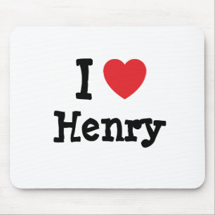 I love Henry heart T-Shirt Mouse Mat