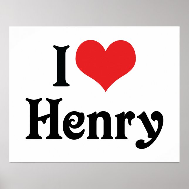 I Love Henry Poster (Front)
