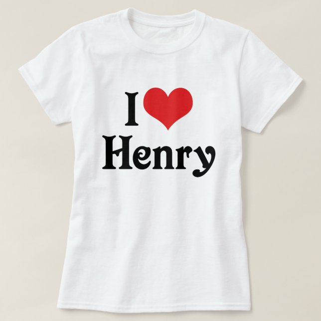 I Love Henry T-Shirt (Design Front)