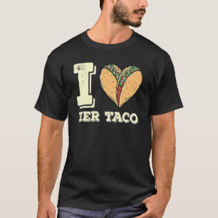 I Love Her Taco Matching Couple Cinco De Mayo Retr T-Shirt