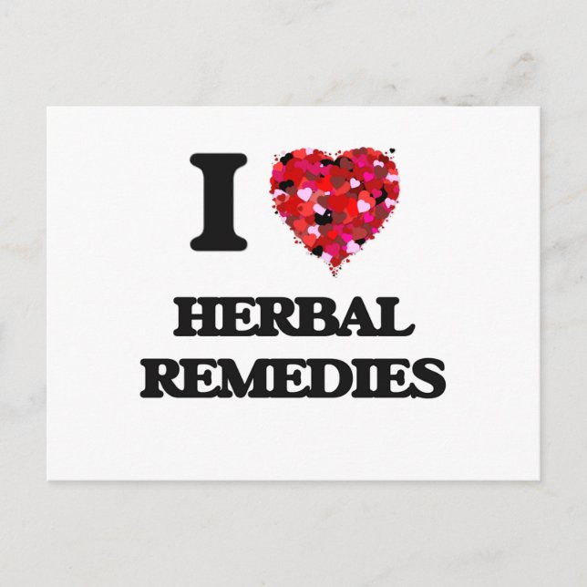 I Love Herbal Remedies Postcard (Front)