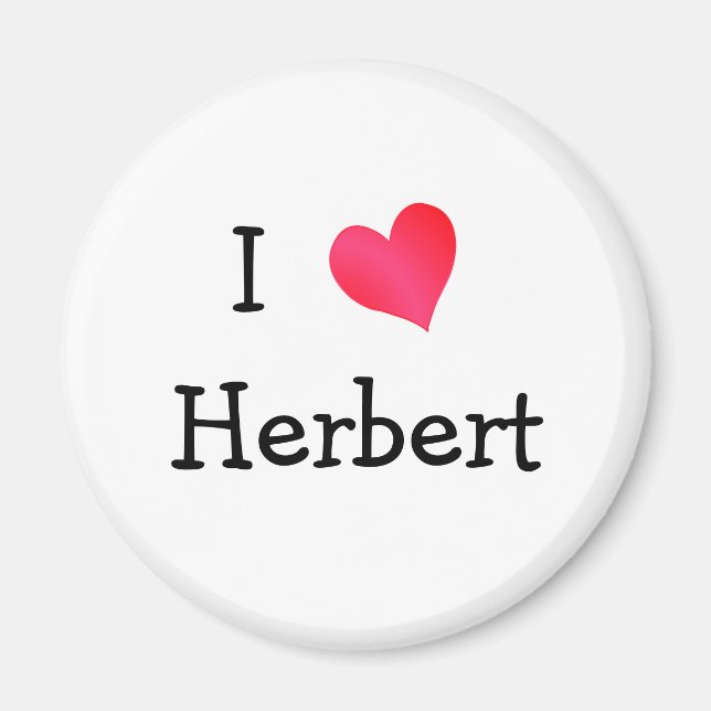 I Love Herbert Magnet (Front)