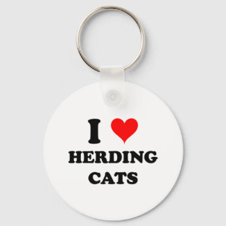 I Love Herding Cats Key Ring