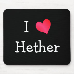 I Love Hether Mouse Mat