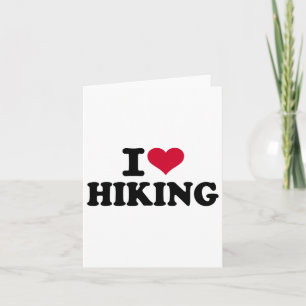 I Love Hiking 1 Card