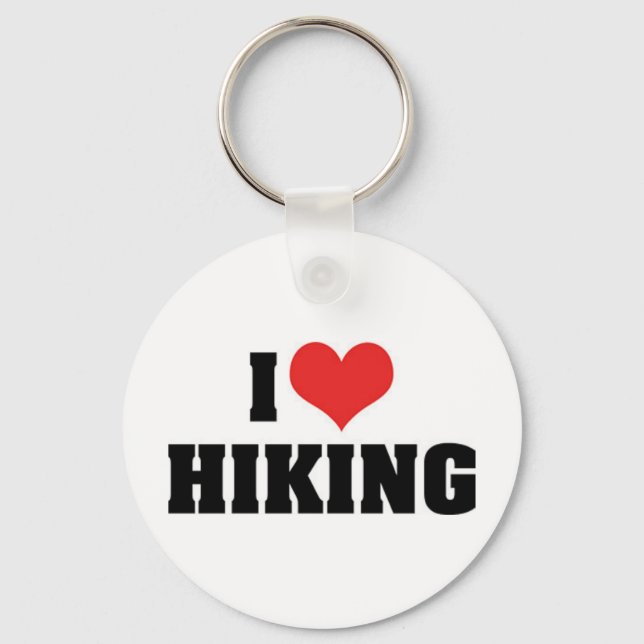 I Love Hiking Keychain (Front)