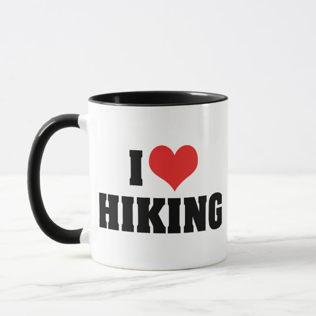 I Love Hiking Mug (Left)