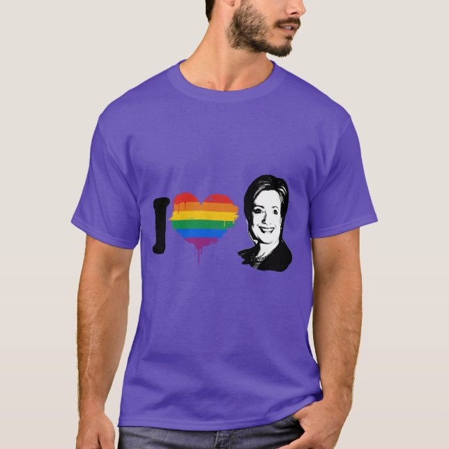 I LOVE HILLARY PRIDE --.png T-Shirt (Front)