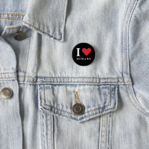 I love himars 3 cm round badge