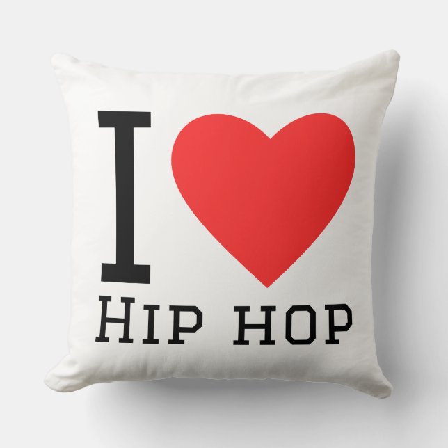 I love hip hop cushion (Front)