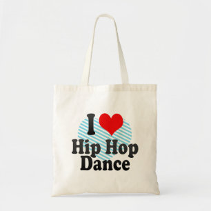I love Hip Hop Dance Tote Bag