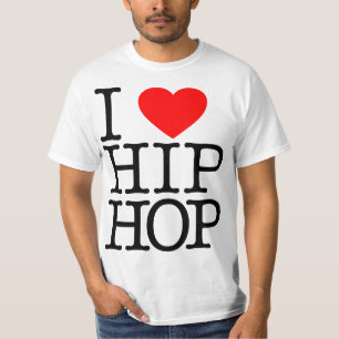 I Love Hip Hop (Heart) - Rap and Hip Hop Fan  T-Shirt