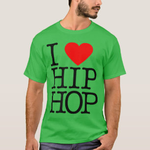 I Love Hip Hop Heart Rap and Hip Hop Fan vintage r T-Shirt