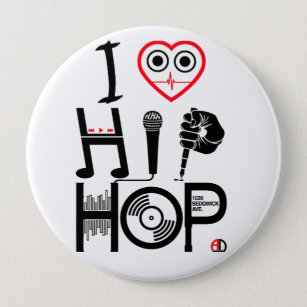 I Love Hip-Hop - Music Design, Badge