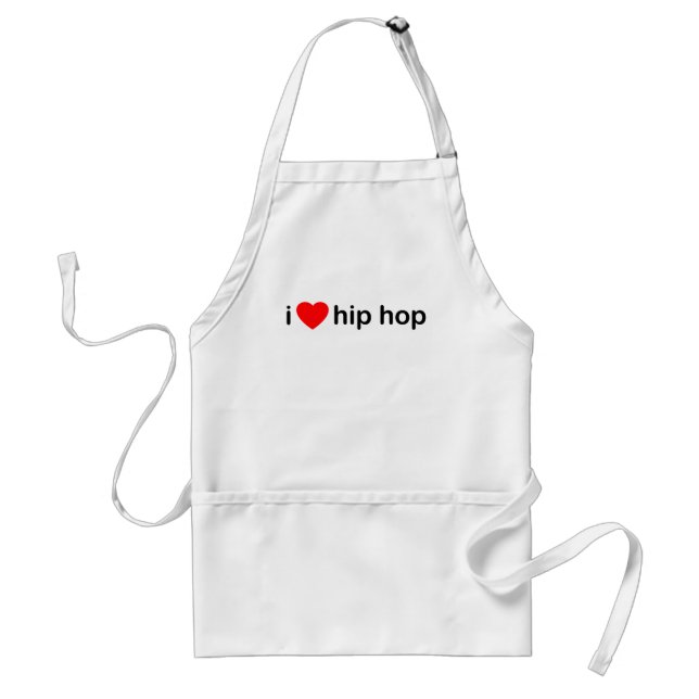 I Love Hip Hop Standard Apron (Front)