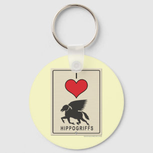 I Love HIppogriffs Key Ring