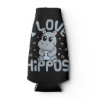 I Love Hippos Cute Hippopotamus Lover